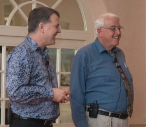 Steve Wells and Dr. David Lake presenting a PET Workshop