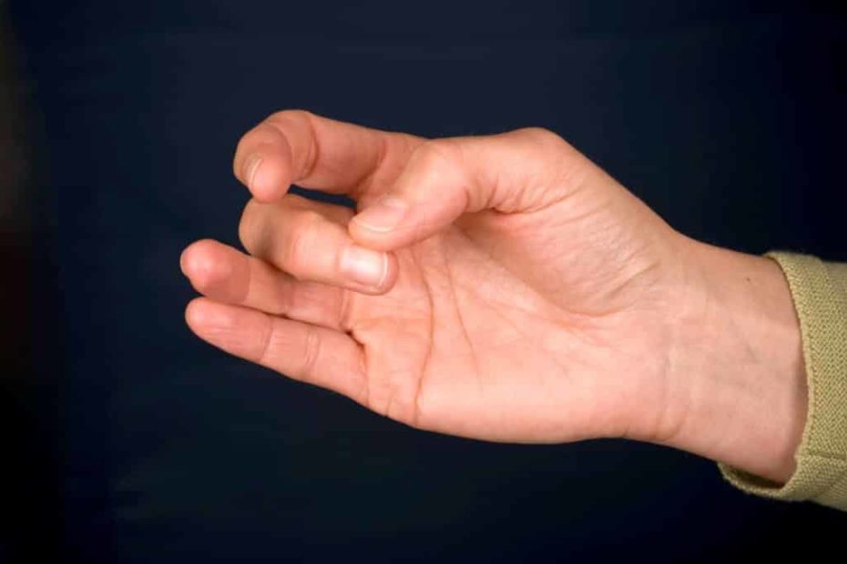 SET fingertip tapping using the thumb of same hand